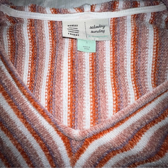 Chenille Striped Hoodie by Saturday/Sunday by Anthropologie size S - Picture 8 of 11